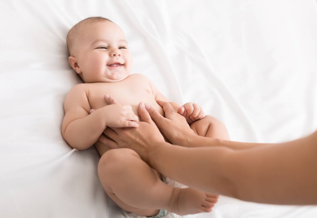 soin bio massage bébé